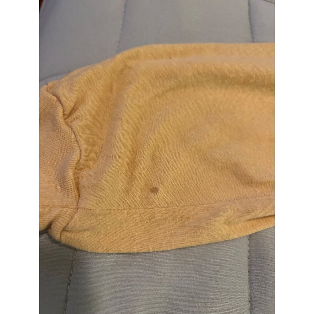 Billabong Graphic Long Sleeve Crop Top Shirt Women’s M Yellow Boho Retro 1973 Pa - Picture 7 of 9